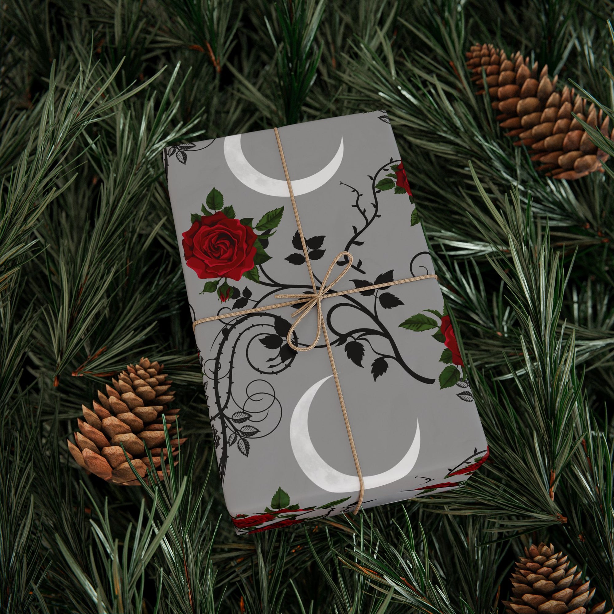 Dark Romance Moonlight Wrapping Paper