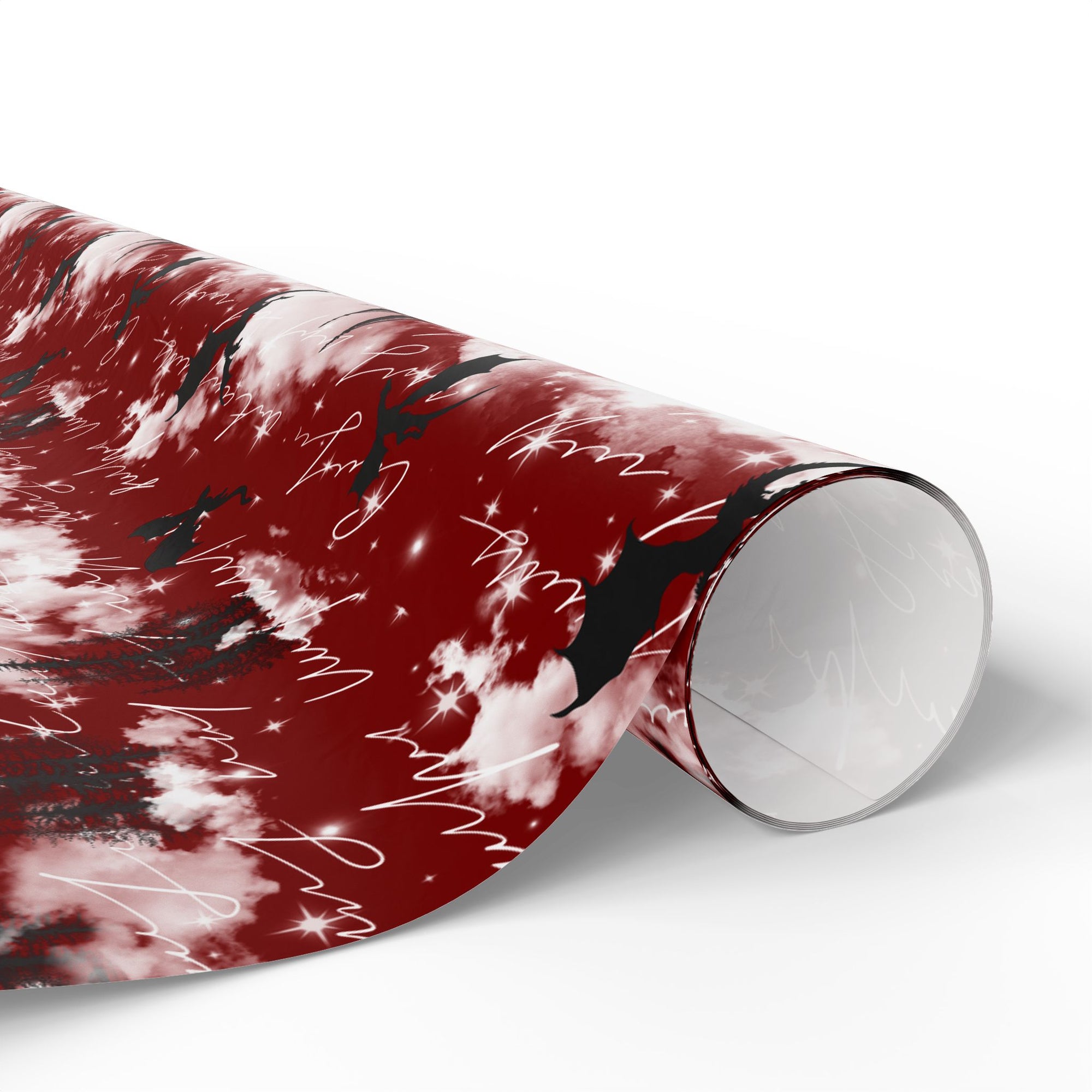 Bloody Dragons Castle Wrapping Paper