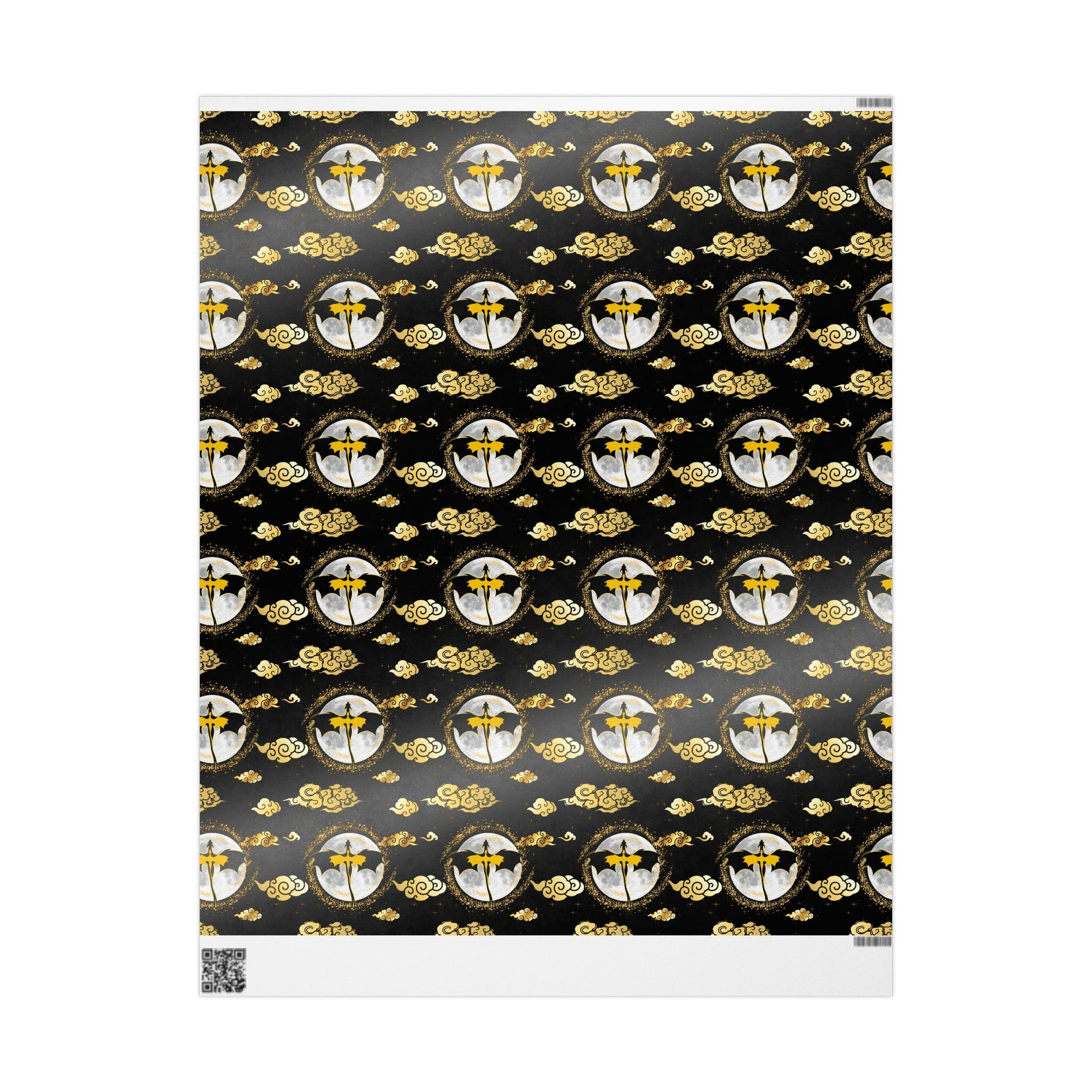 Dragons in Moonlight Wrapping Papers