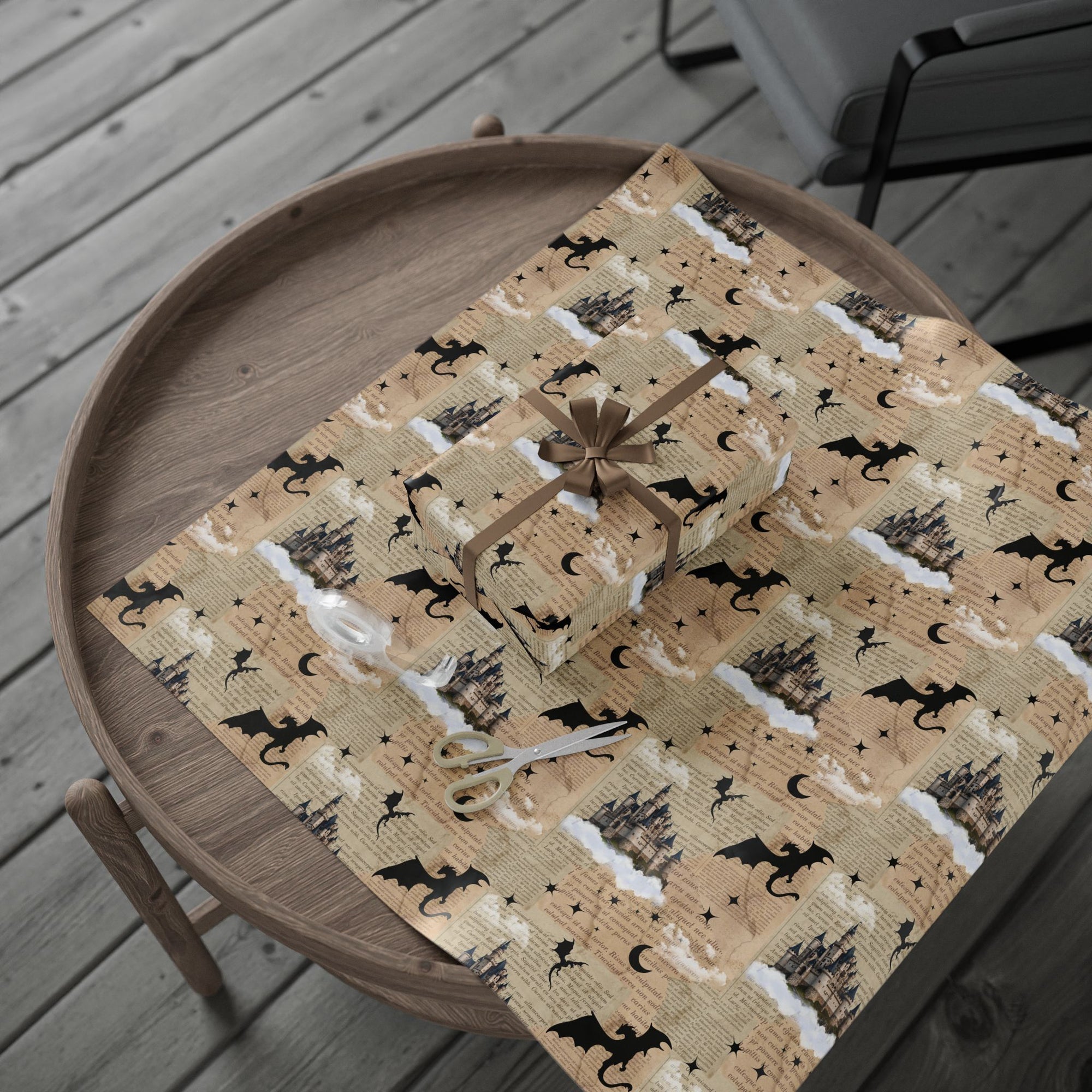 Castles in Pages Wrapping Paper