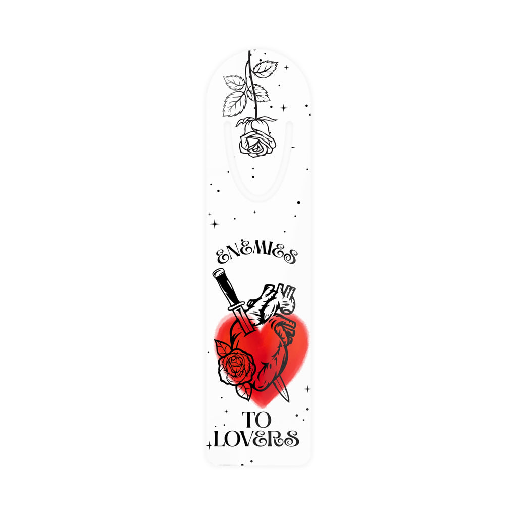 Enemies to Lovers White Bookmark
