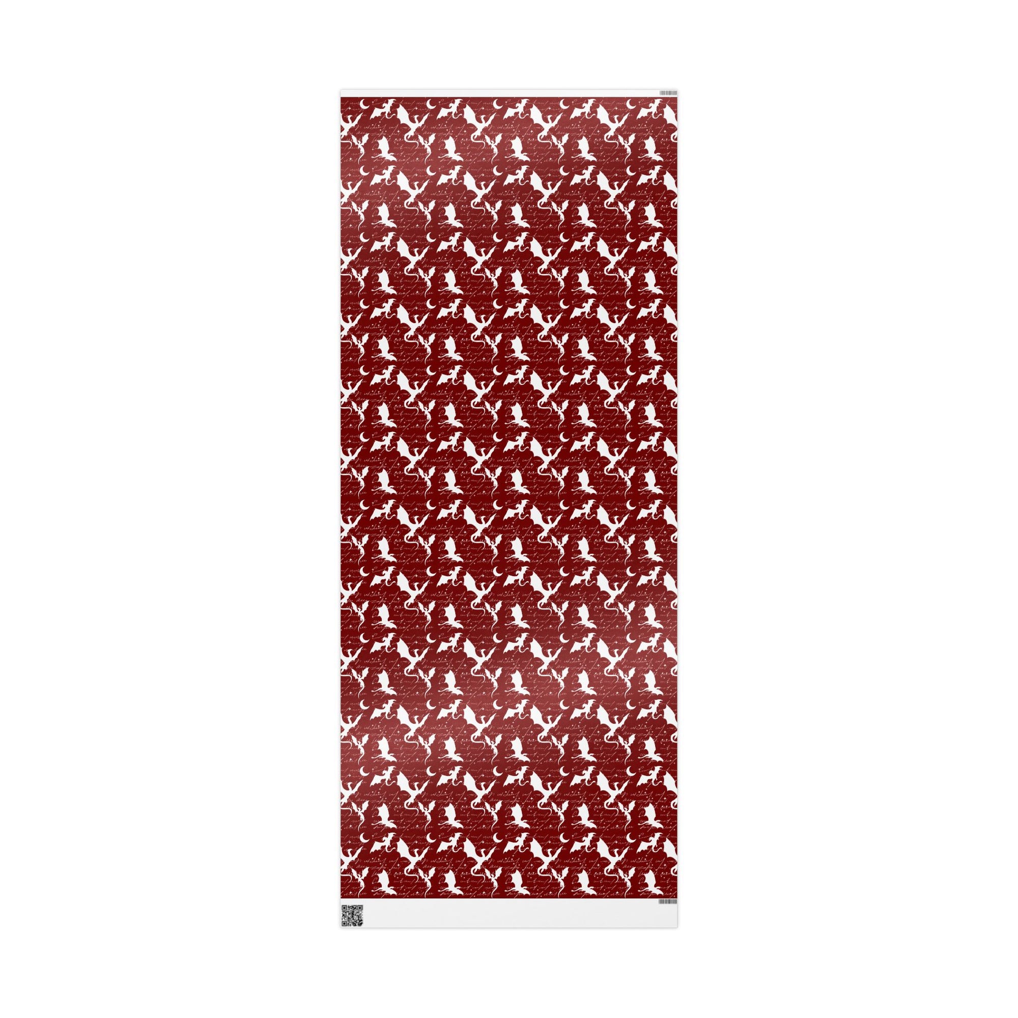 Fictional Dragons Red Wrapping Paper