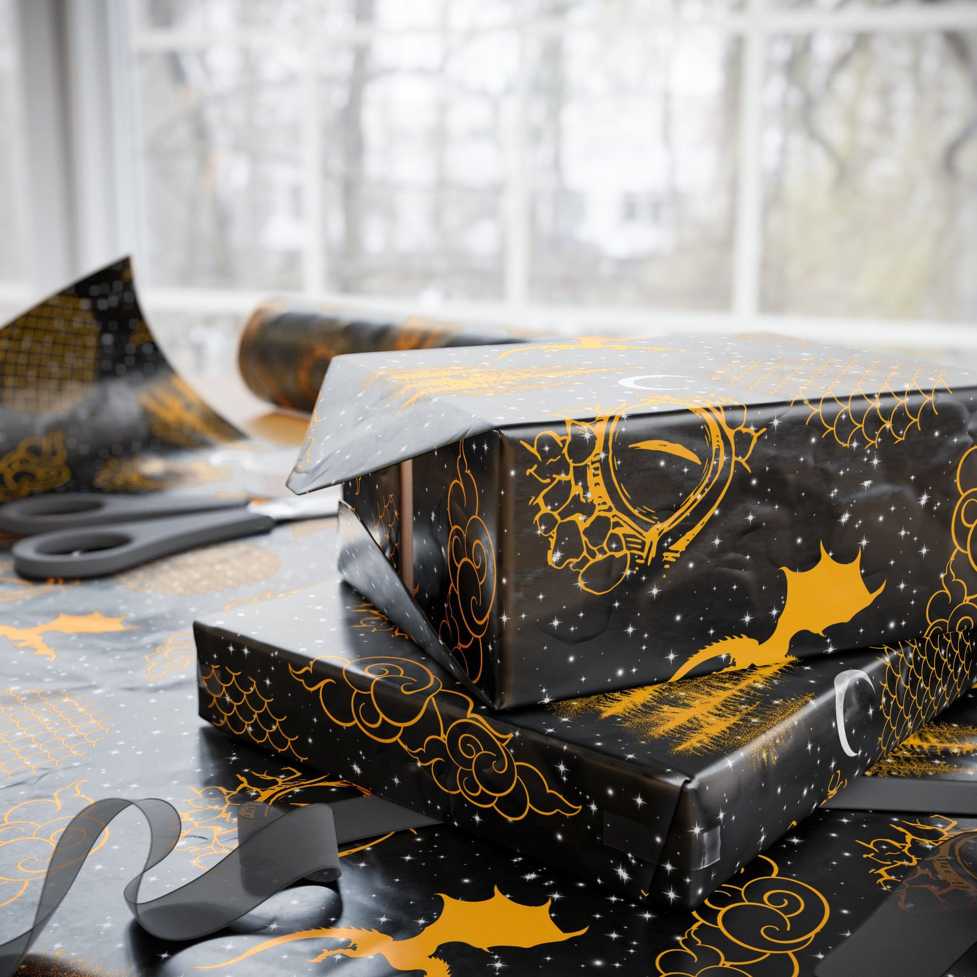 Dragon Fantasy Reader Wrapping Paper