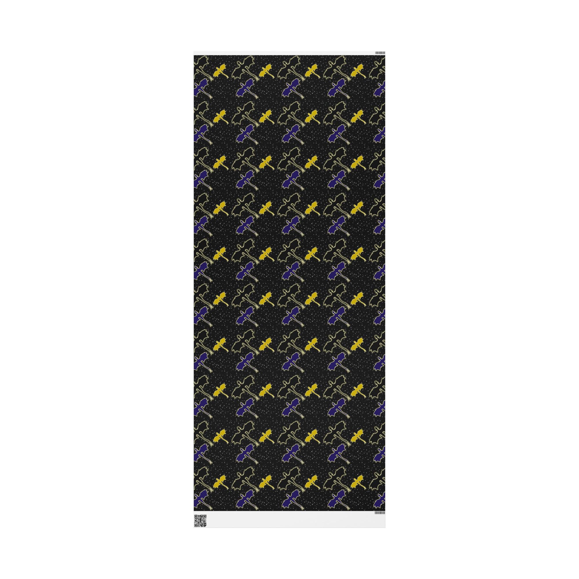 Three Dragons in Night Sky Wrapping Paper