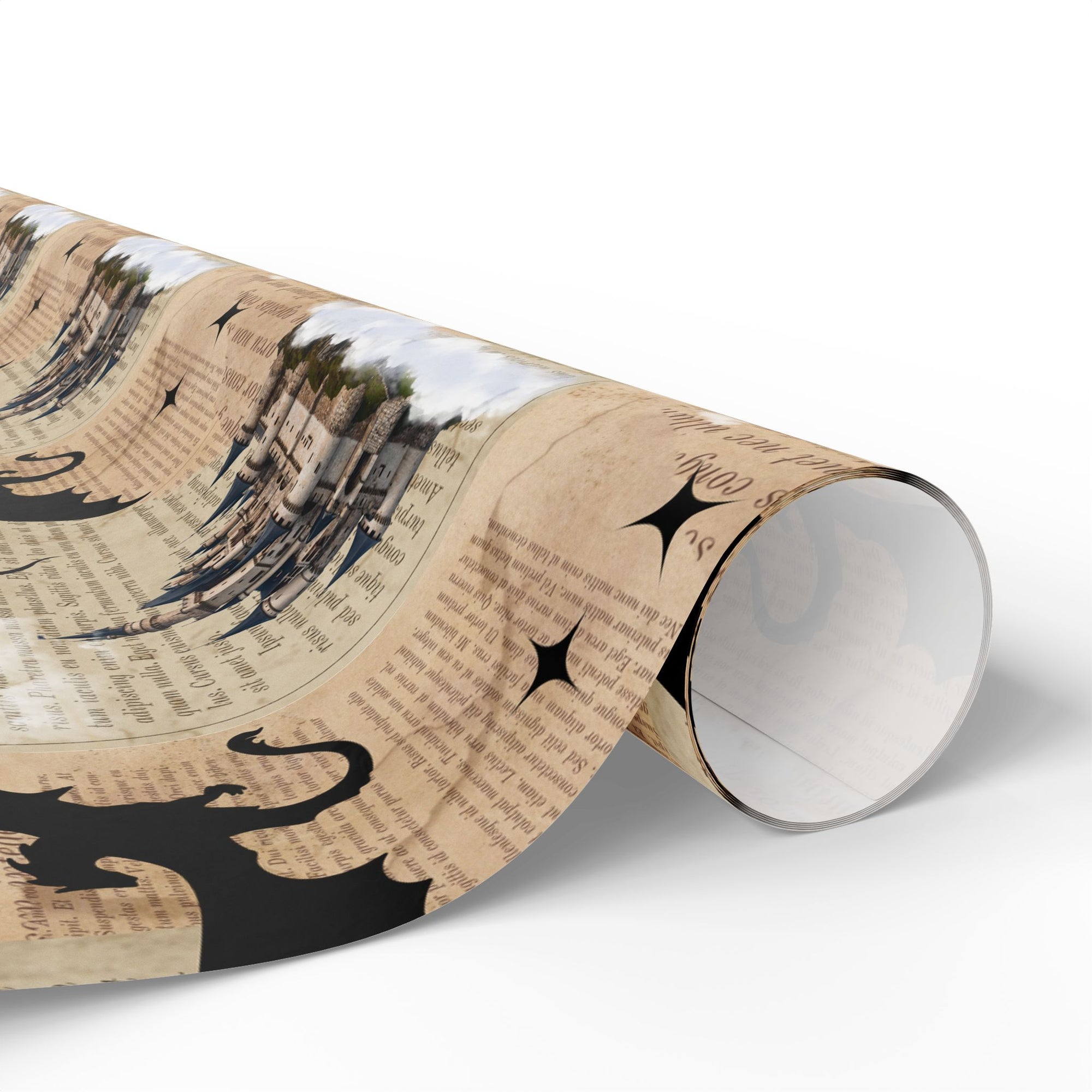Castles in Pages Wrapping Paper
