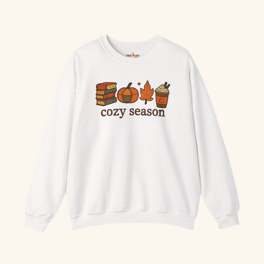 Cozy Season Crewneck Sweatshirt, White