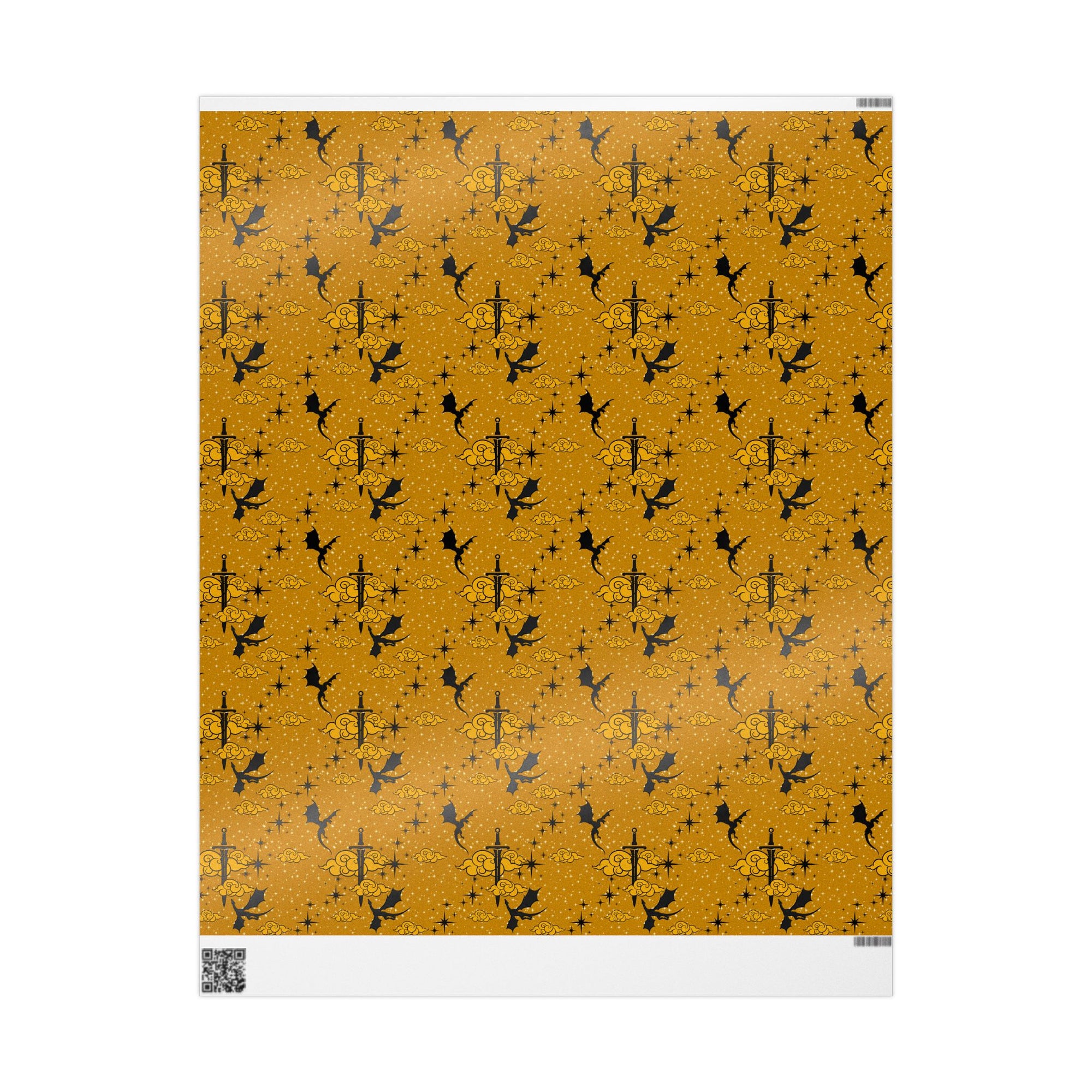 Golden Dragons Age Wrapping Paper