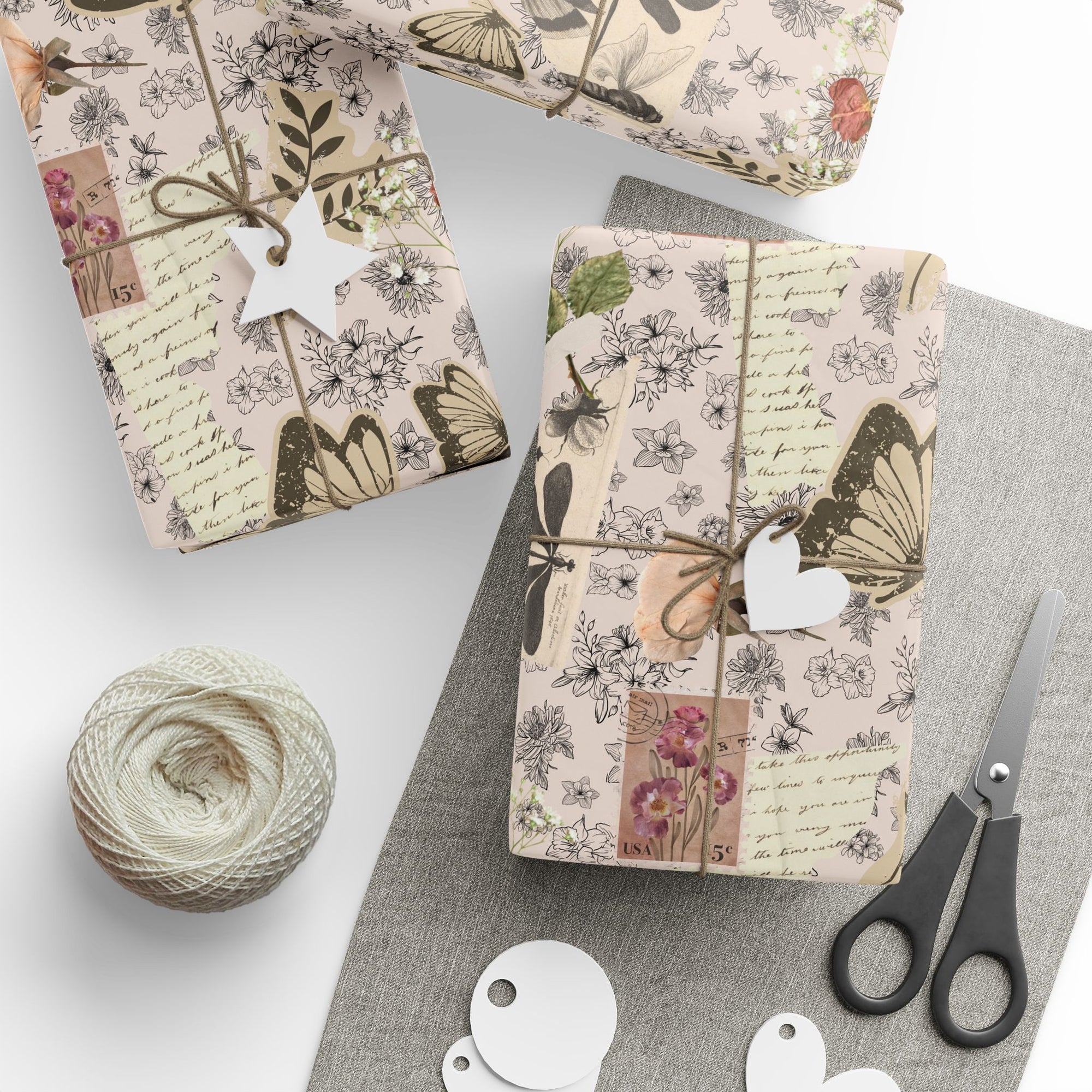 Junk Journal Wrapping Paper