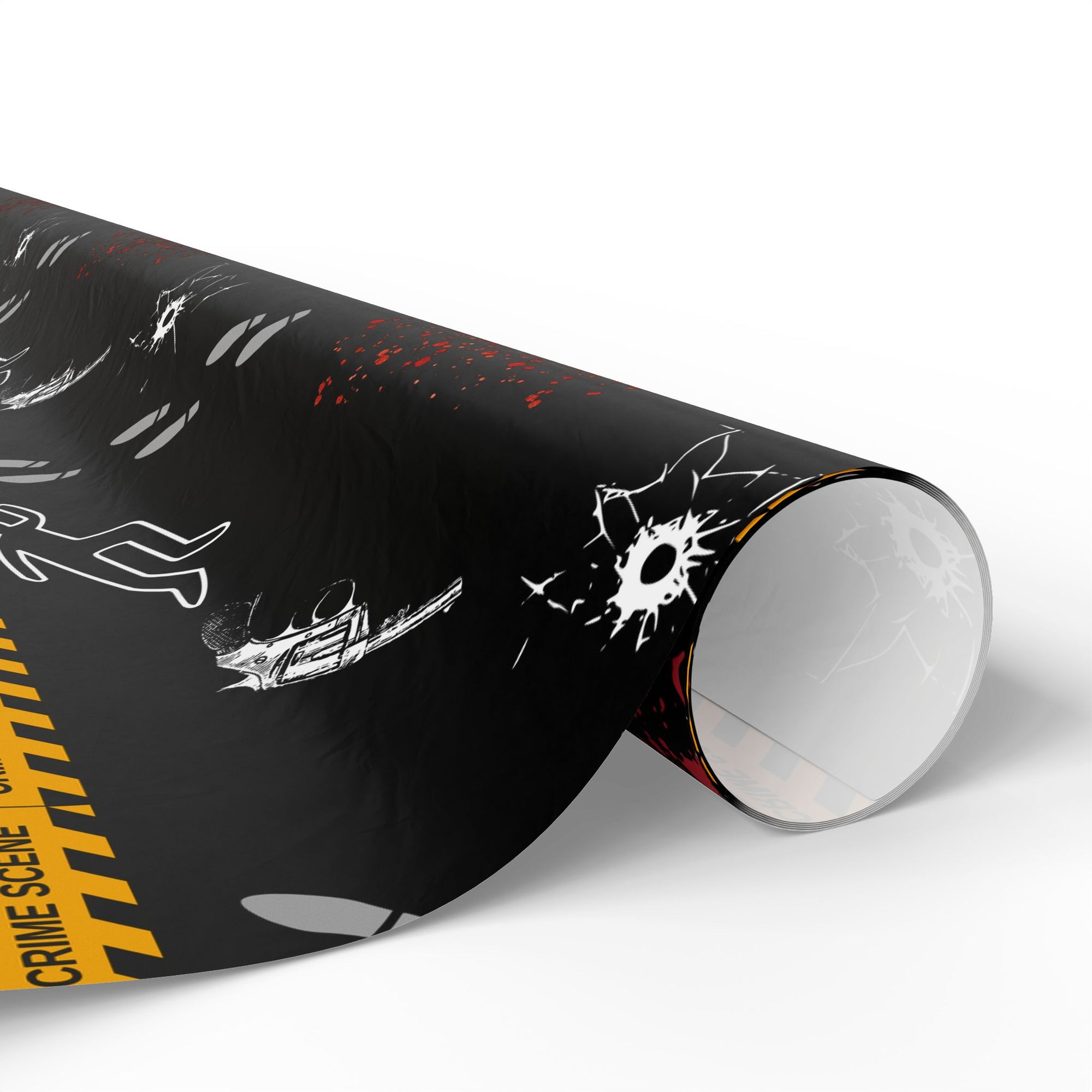 True Crime Black Wrapping Paper