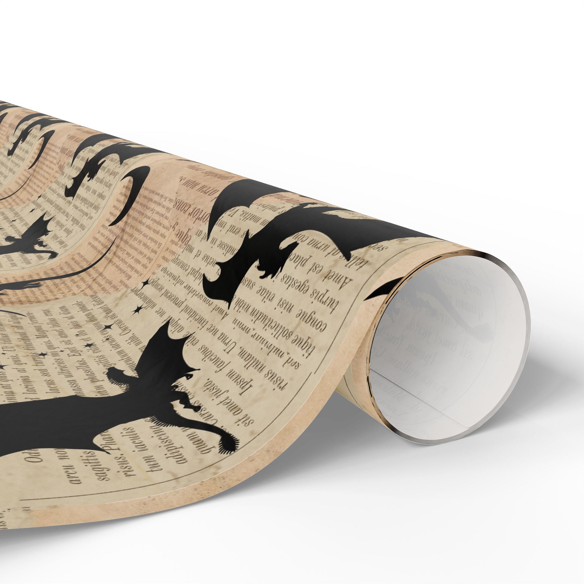 Pages and Dragons Wrapping Paper