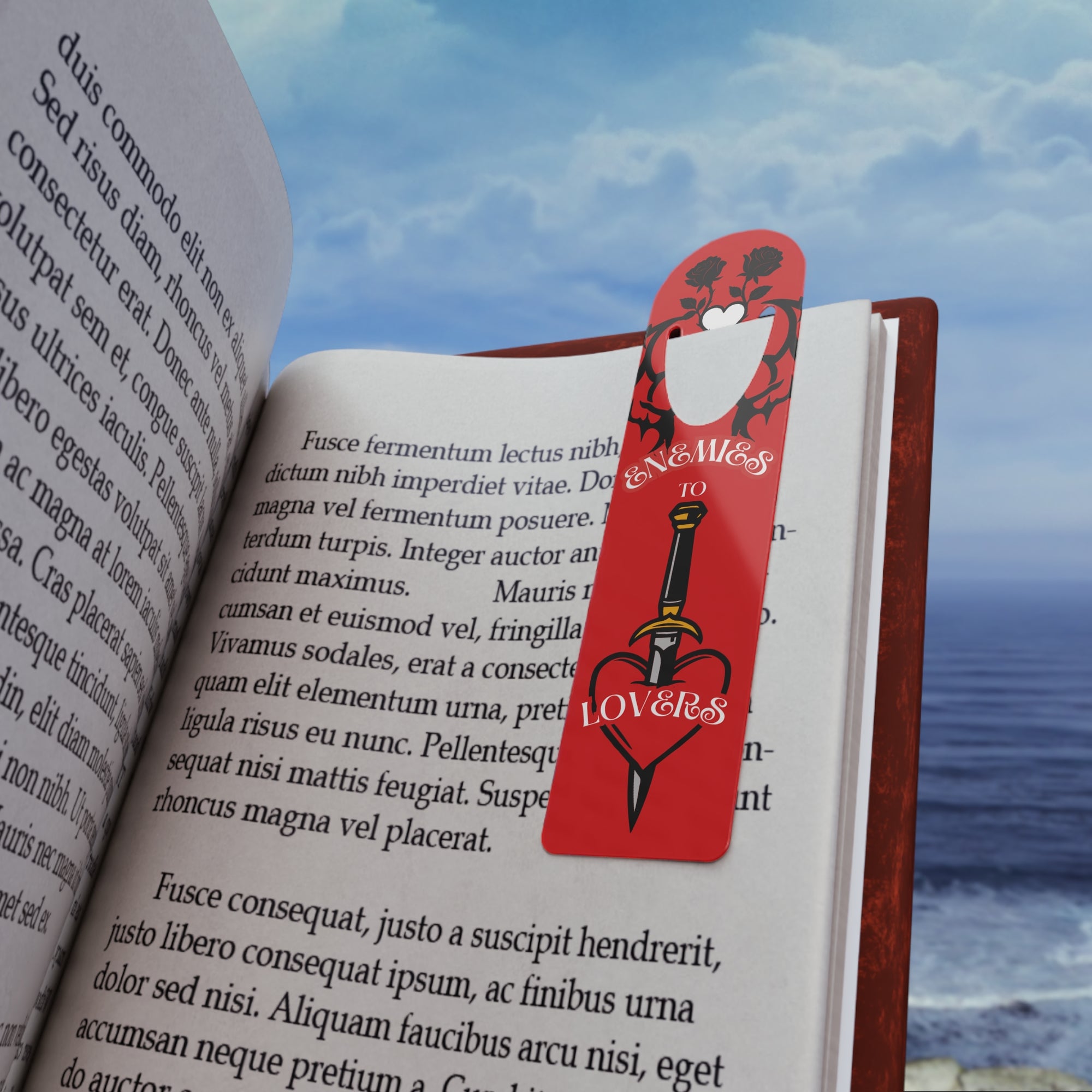 Enemies to Lovers Red Bookmark