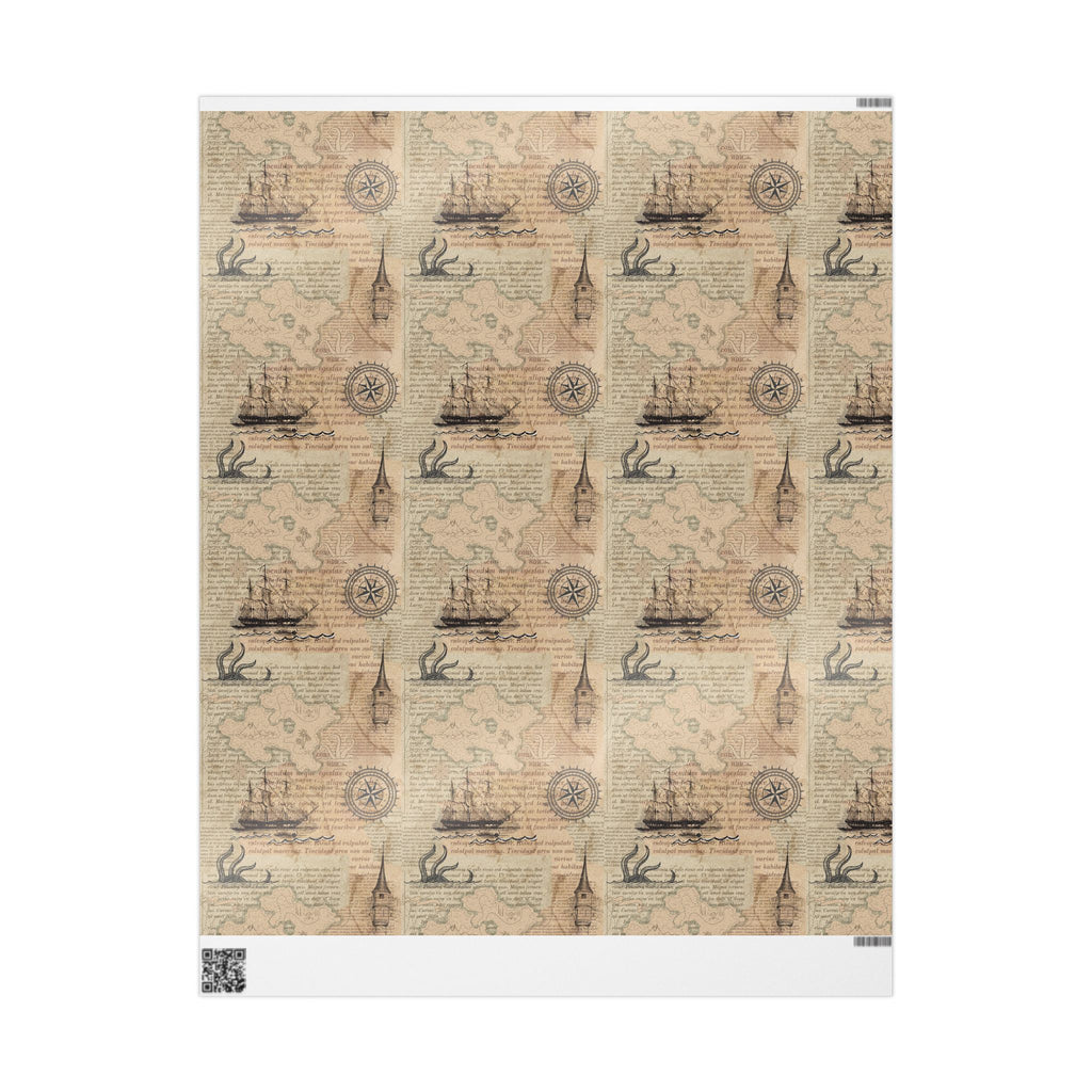 Maps in Pages Wrapping Paper