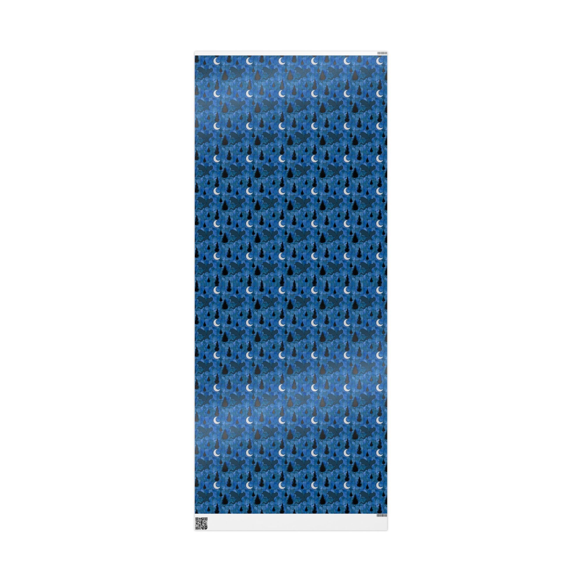 Midnight Dragon Stained Glass Wrapping Paper