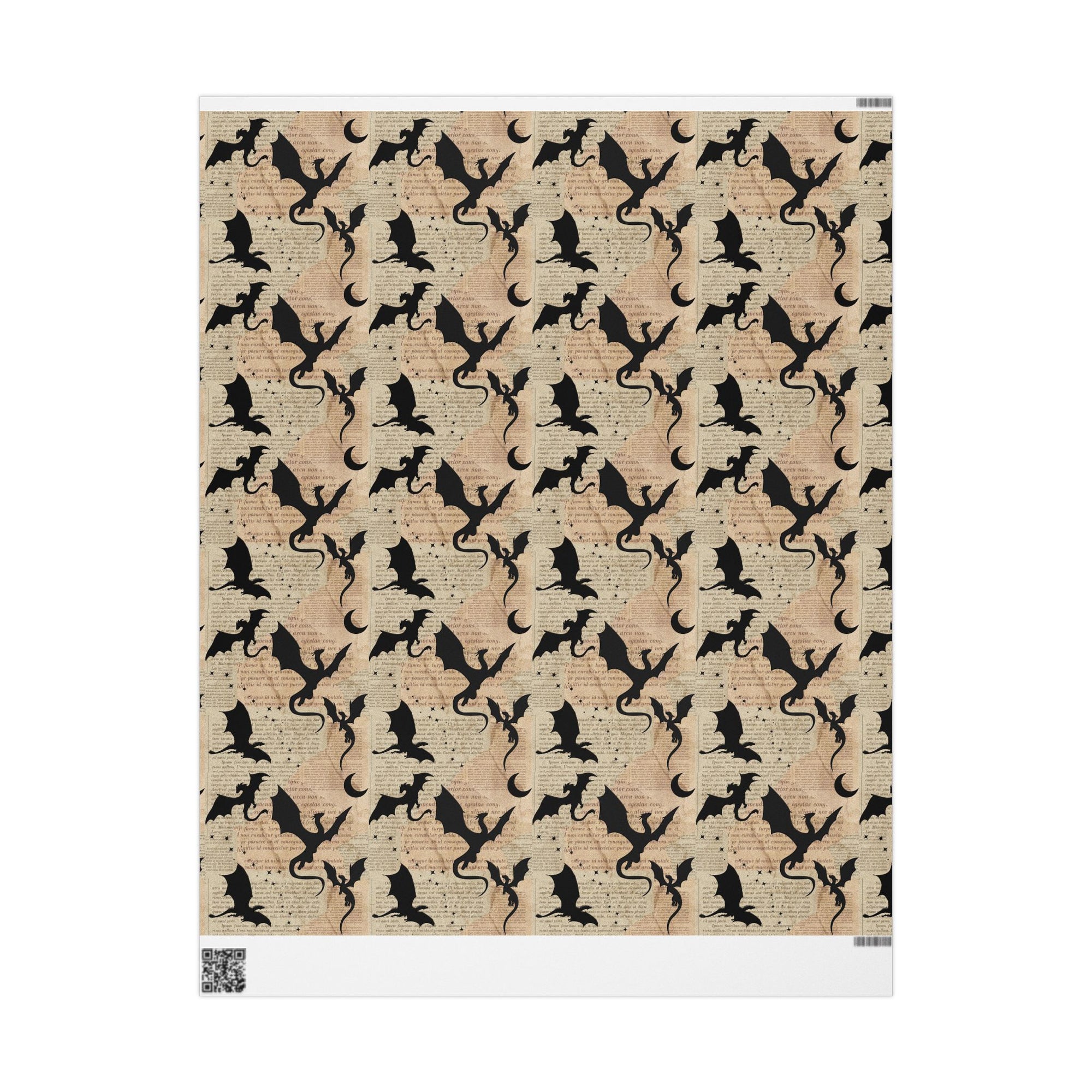 Pages and Dragons Wrapping Paper