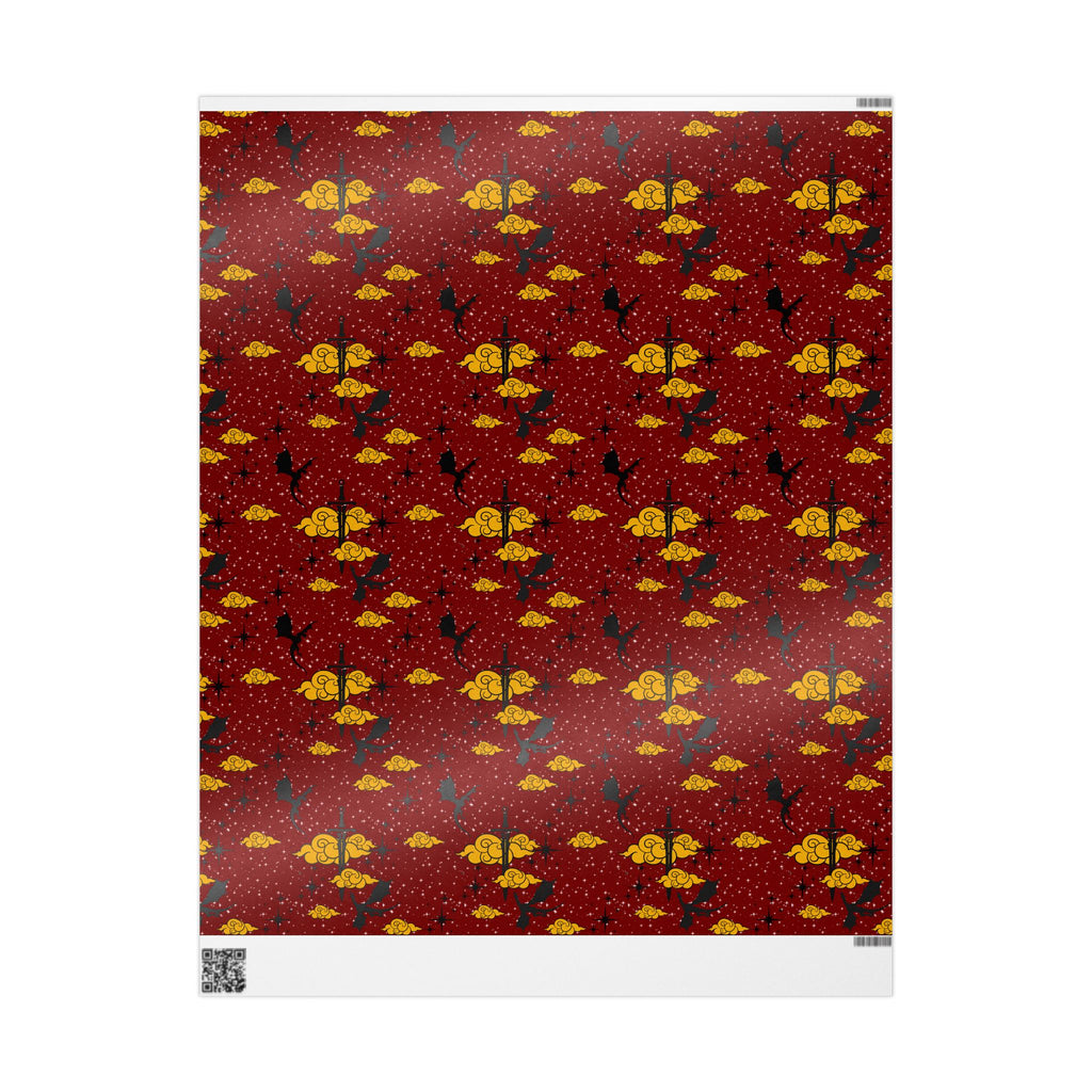 Dragons and Cherry Red Sky Wrapping Paper