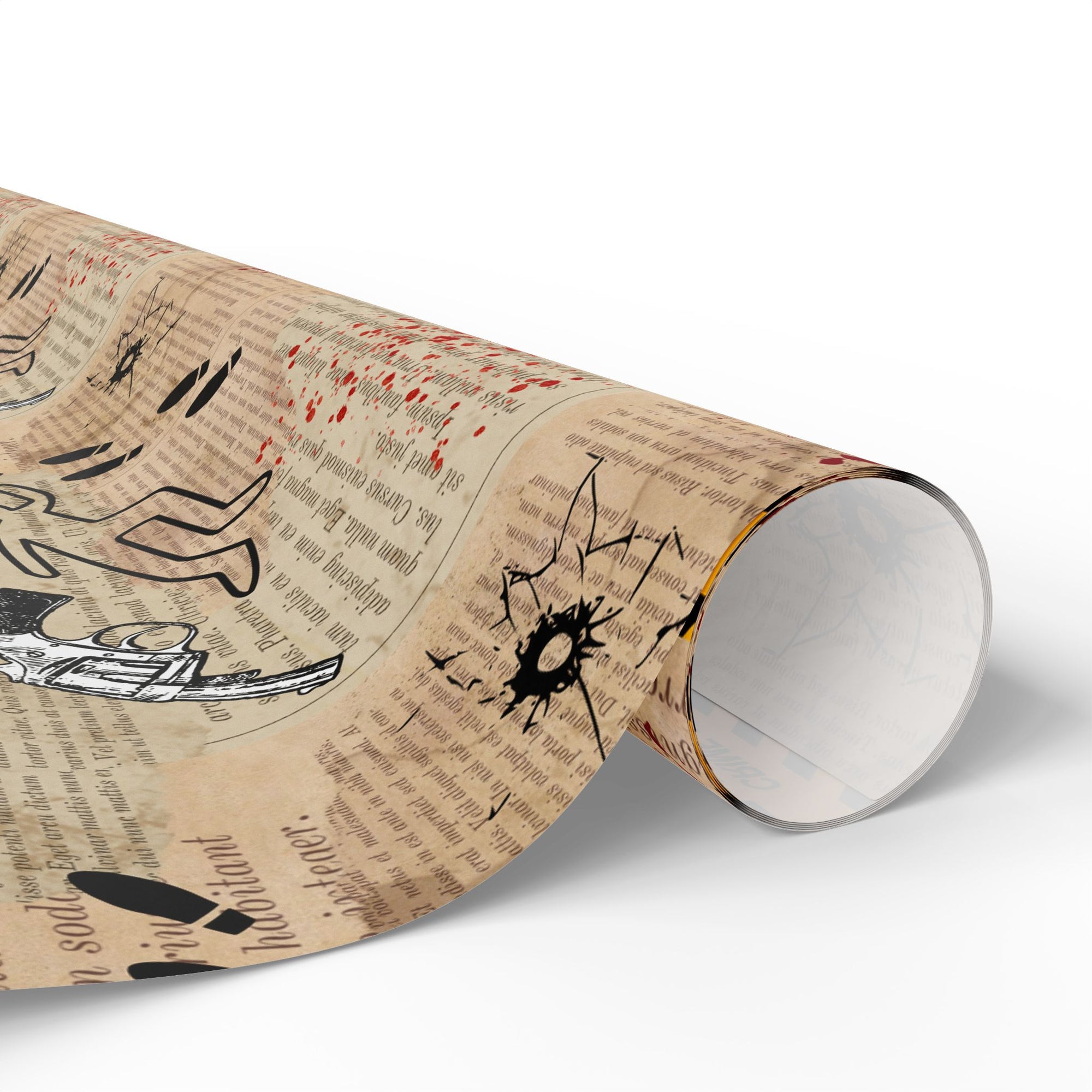 True Crime in Pages Wrapping Paper
