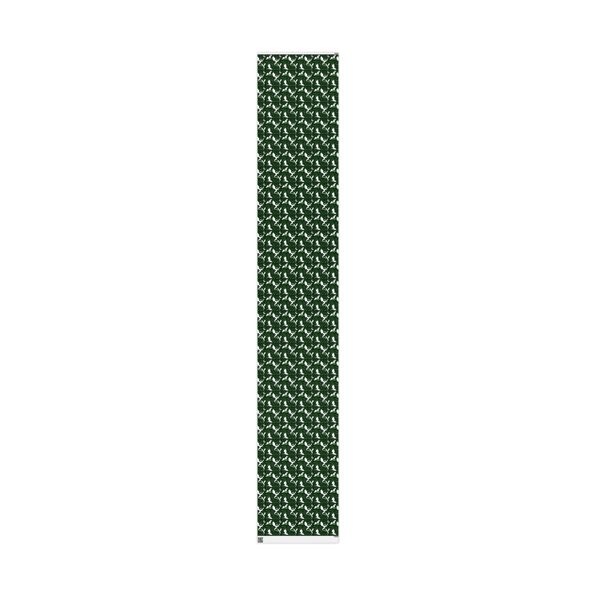 Fictional Dragons Green Wrapping Paper