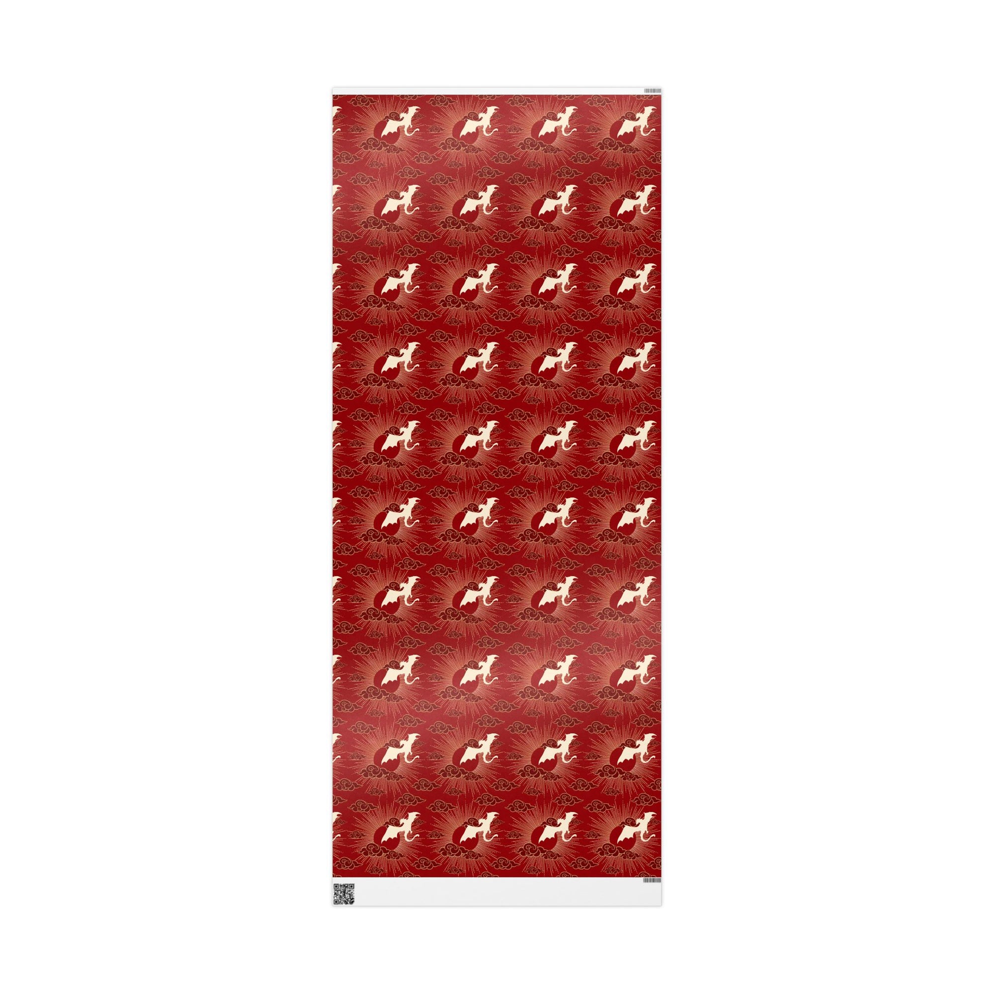 Dragons and Cherry Sun Wrapping Paper