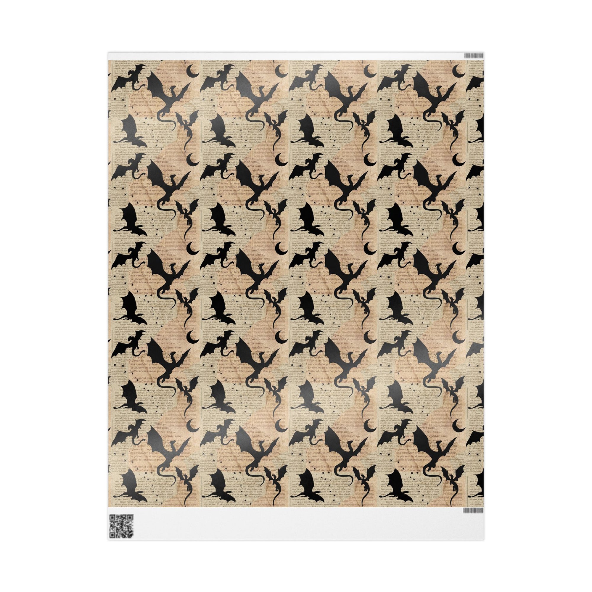 Pages and Dragons Wrapping Paper
