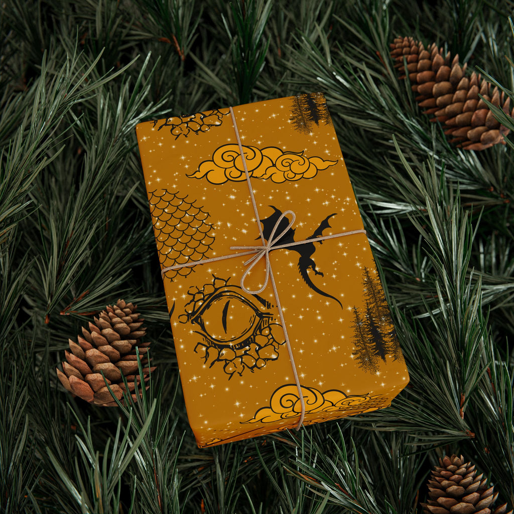 Golden Age of Dragons Wrapping Paper