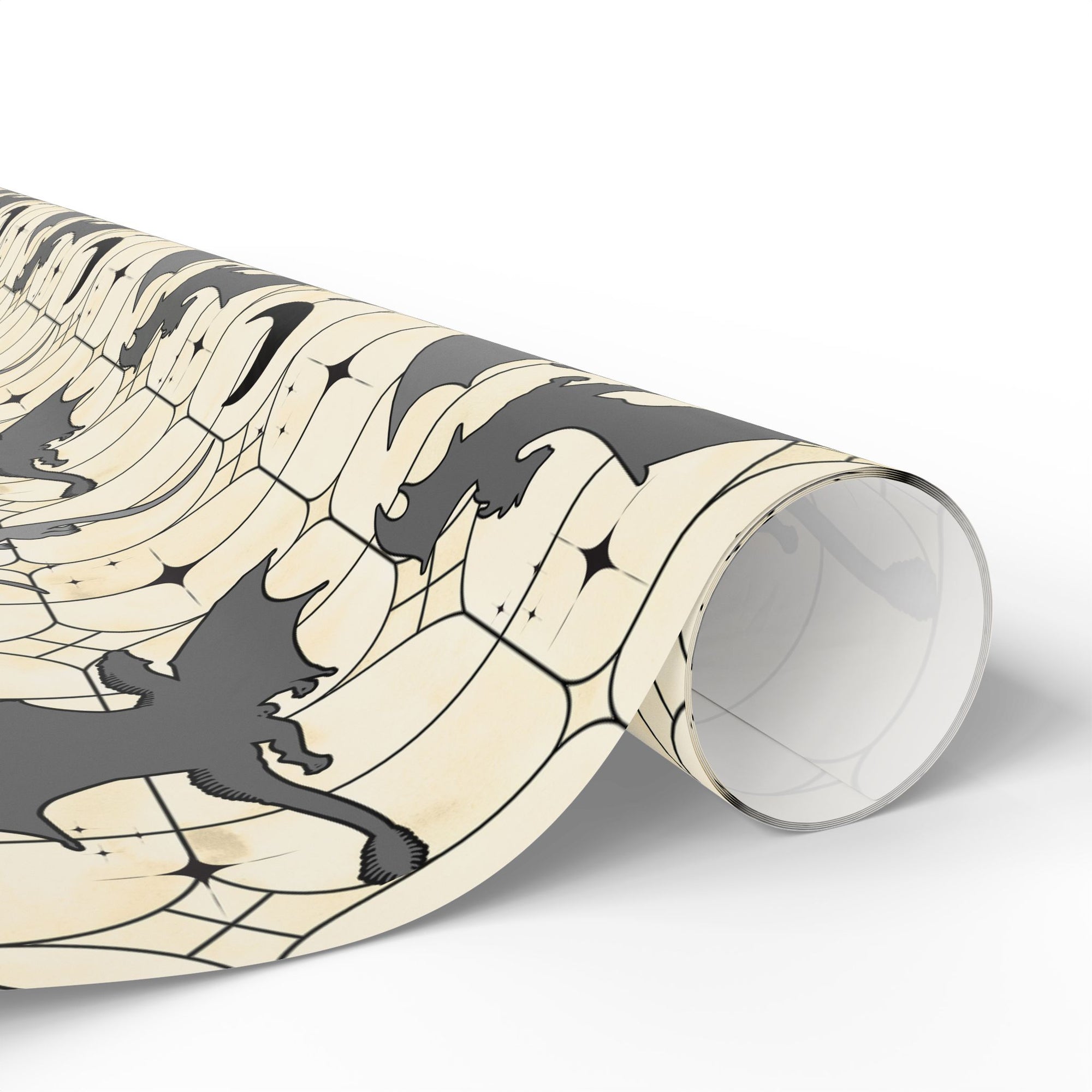 Light Stained Glass Dragons Wrapping Papers