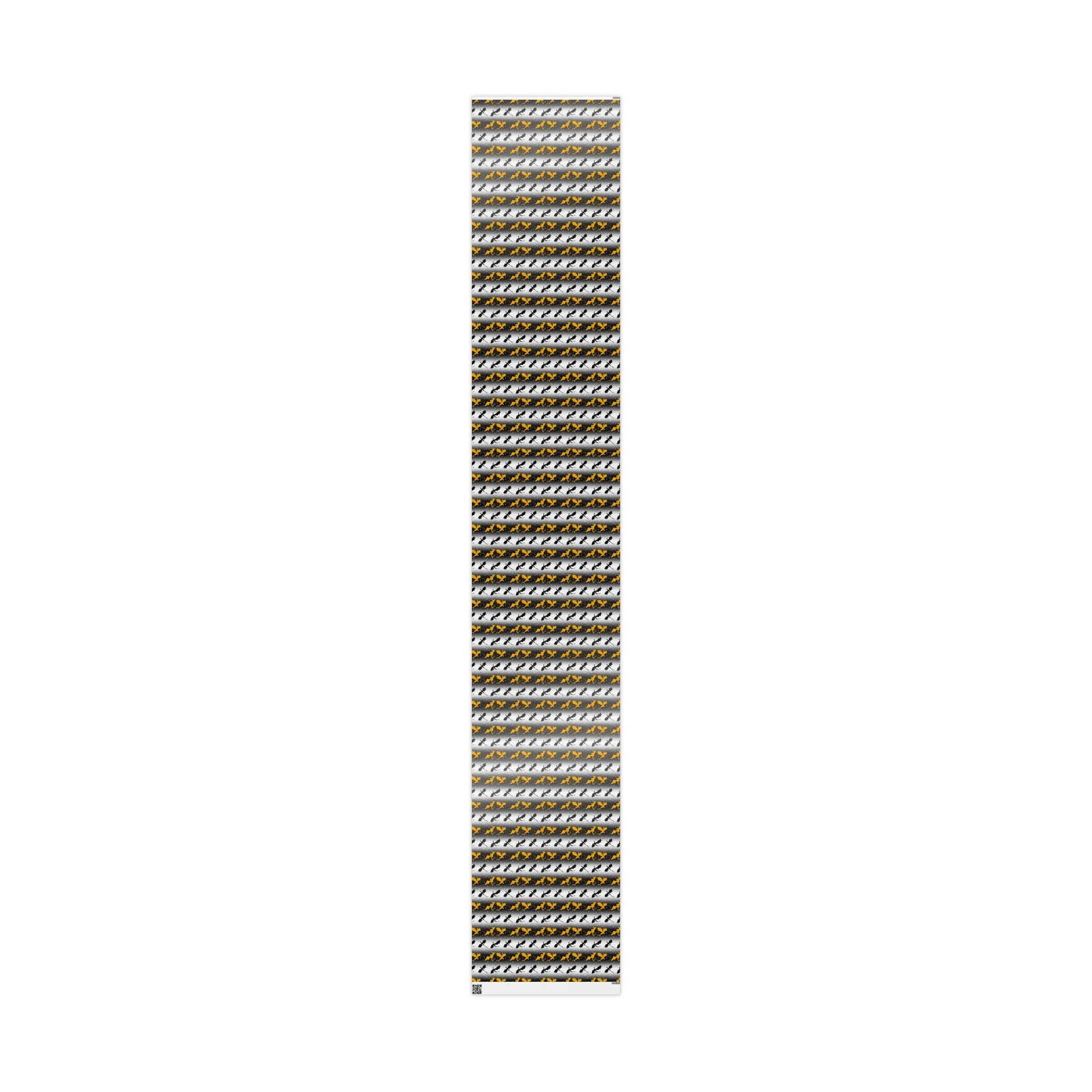 Black and Yellow Striped Wrapping Paper