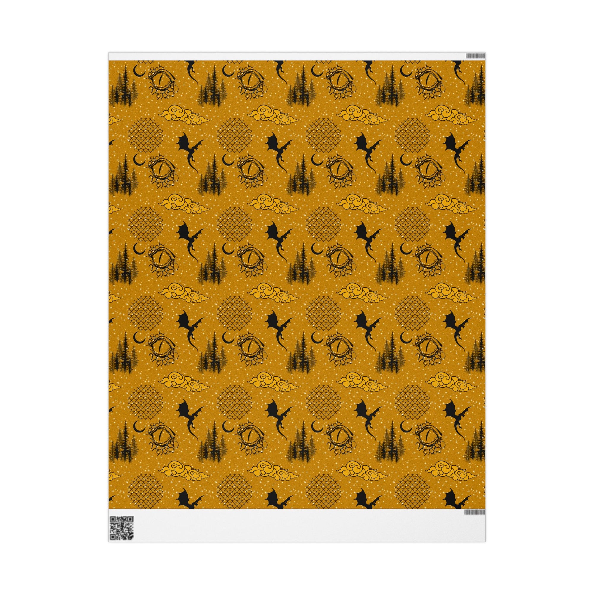 Golden Age of Dragons Wrapping Paper
