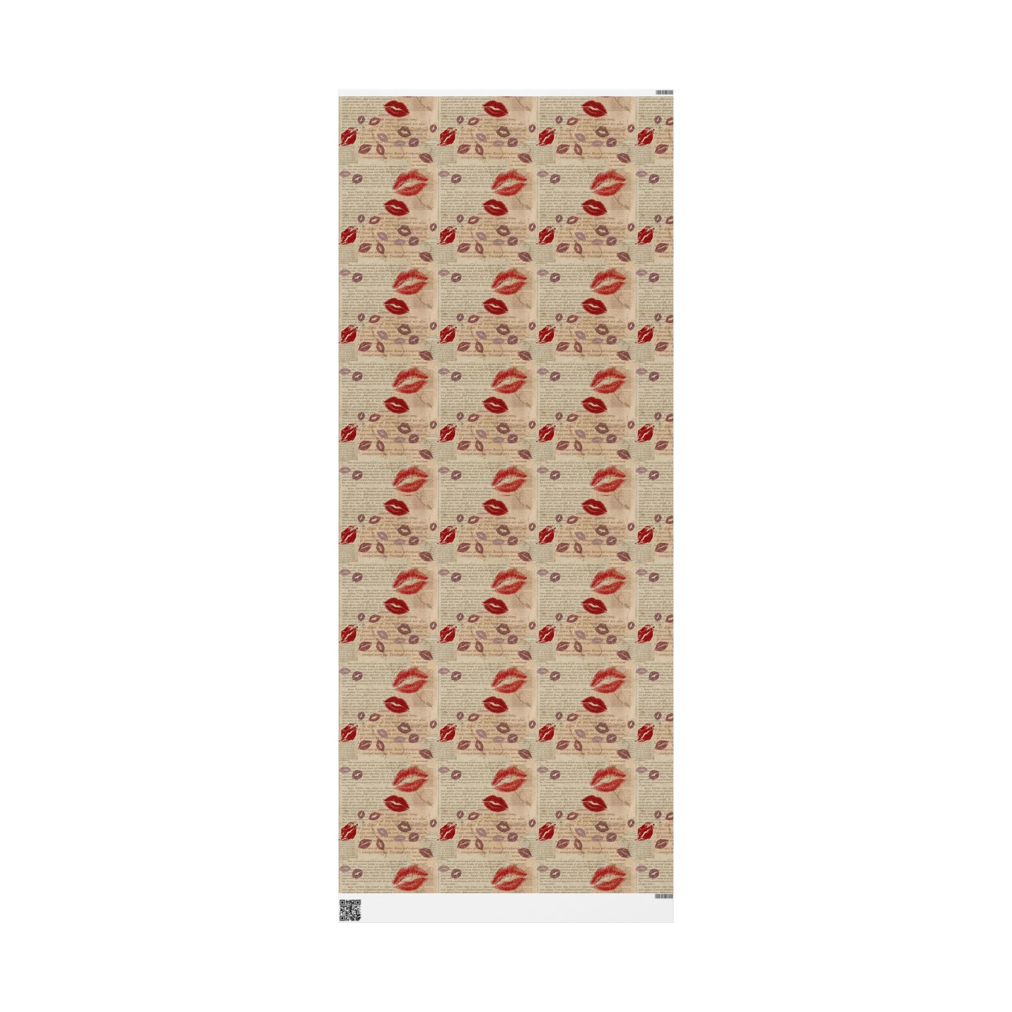 Kisses and Pages Wrapping Paper
