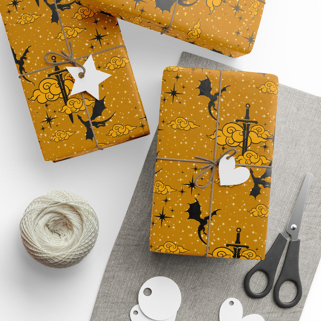 Golden Dragons Age Wrapping Paper