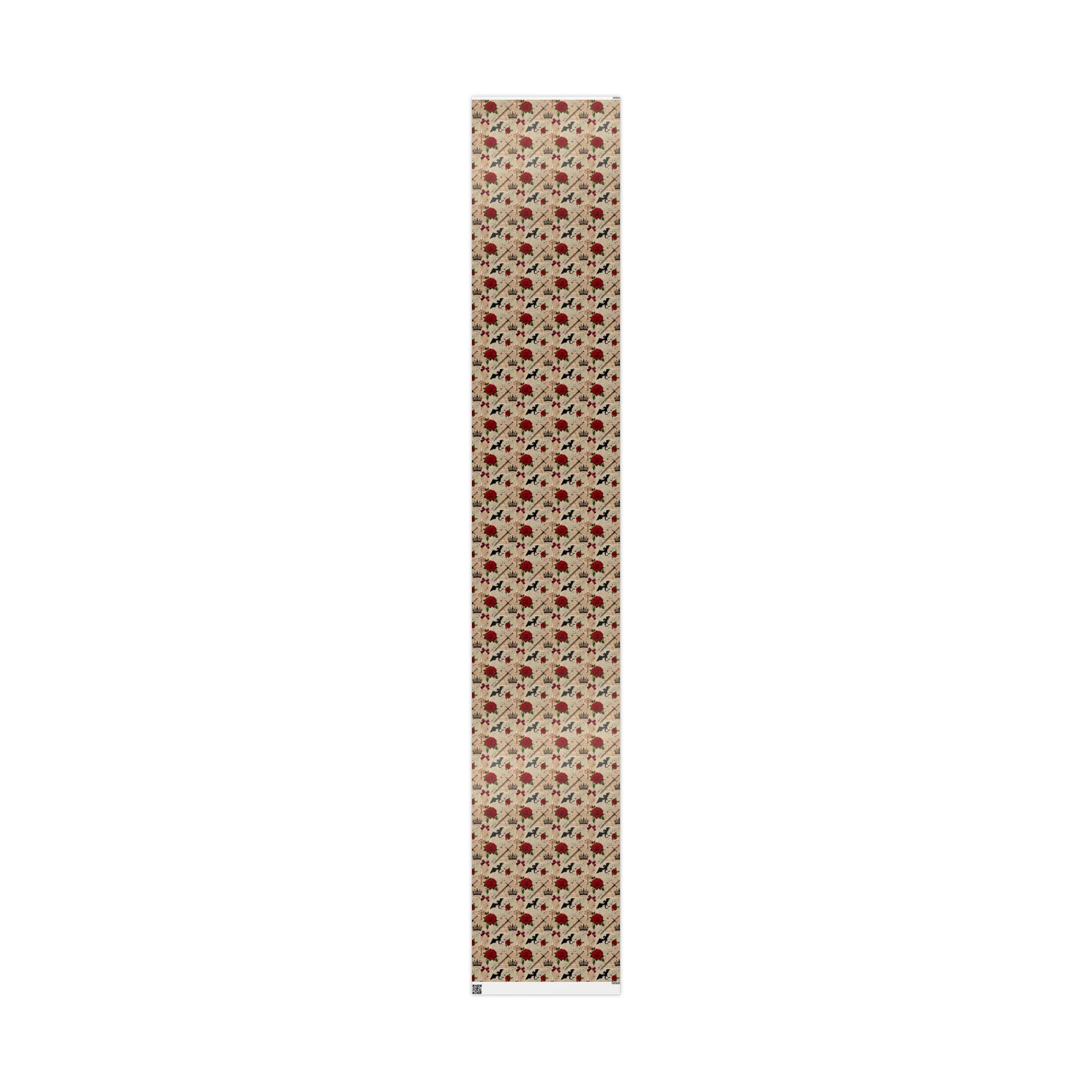 Swords and Roses Wrapping Paper