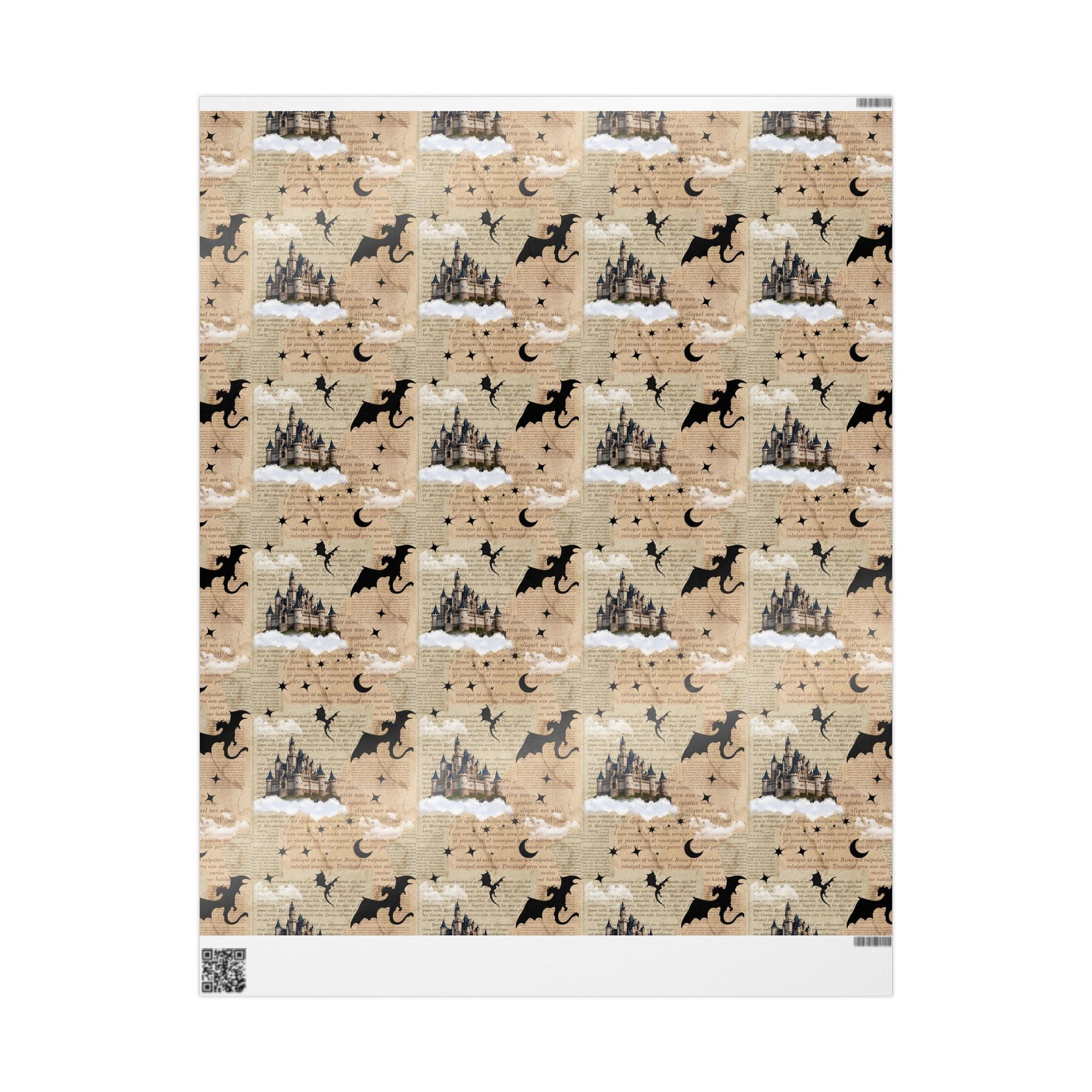Castles in Pages Wrapping Paper