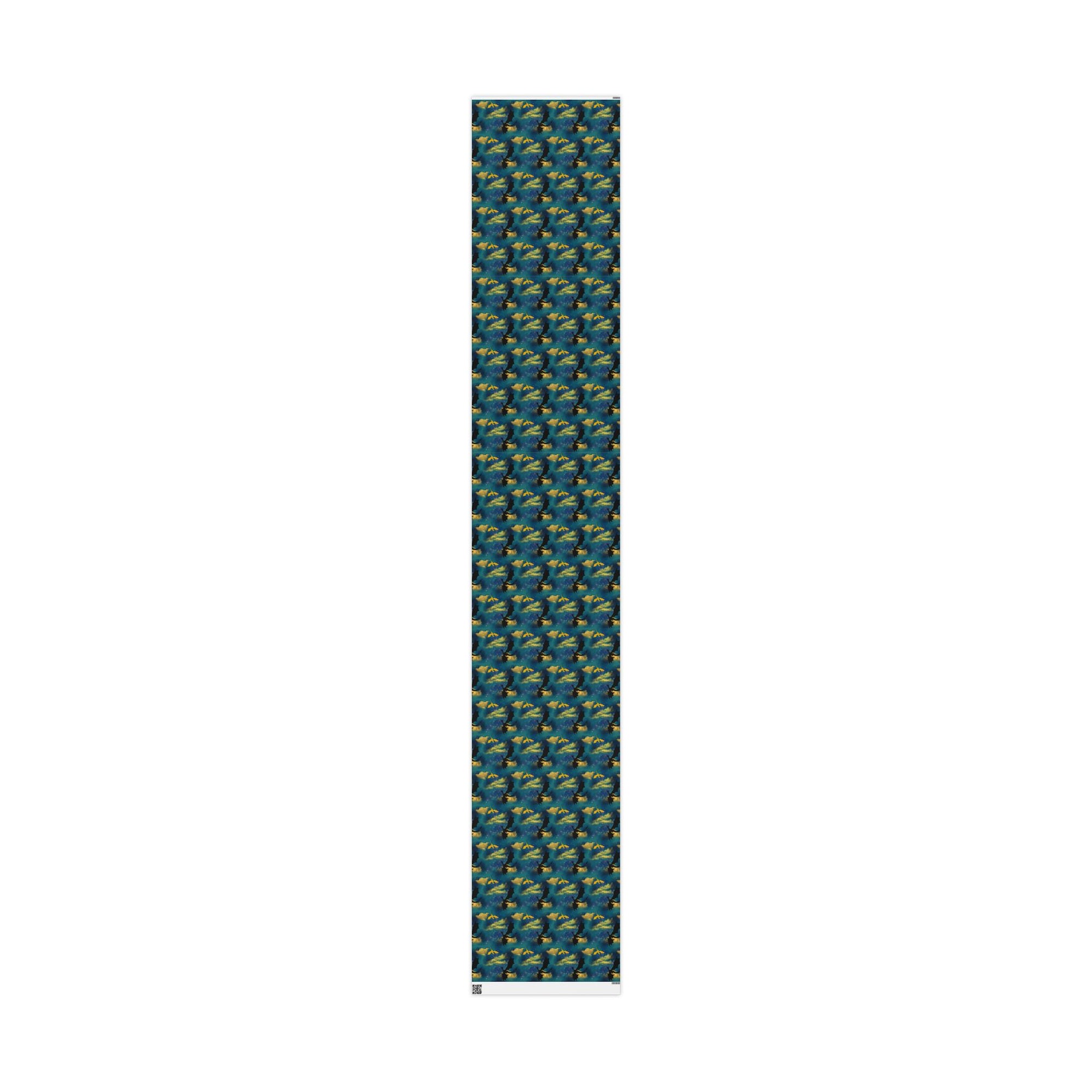 Dragons in Starry Night Sky Wrapping Paper