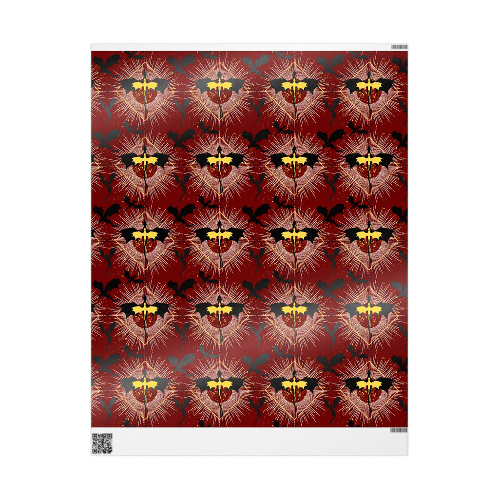 Cherry Red Dragon Wrapping Paper