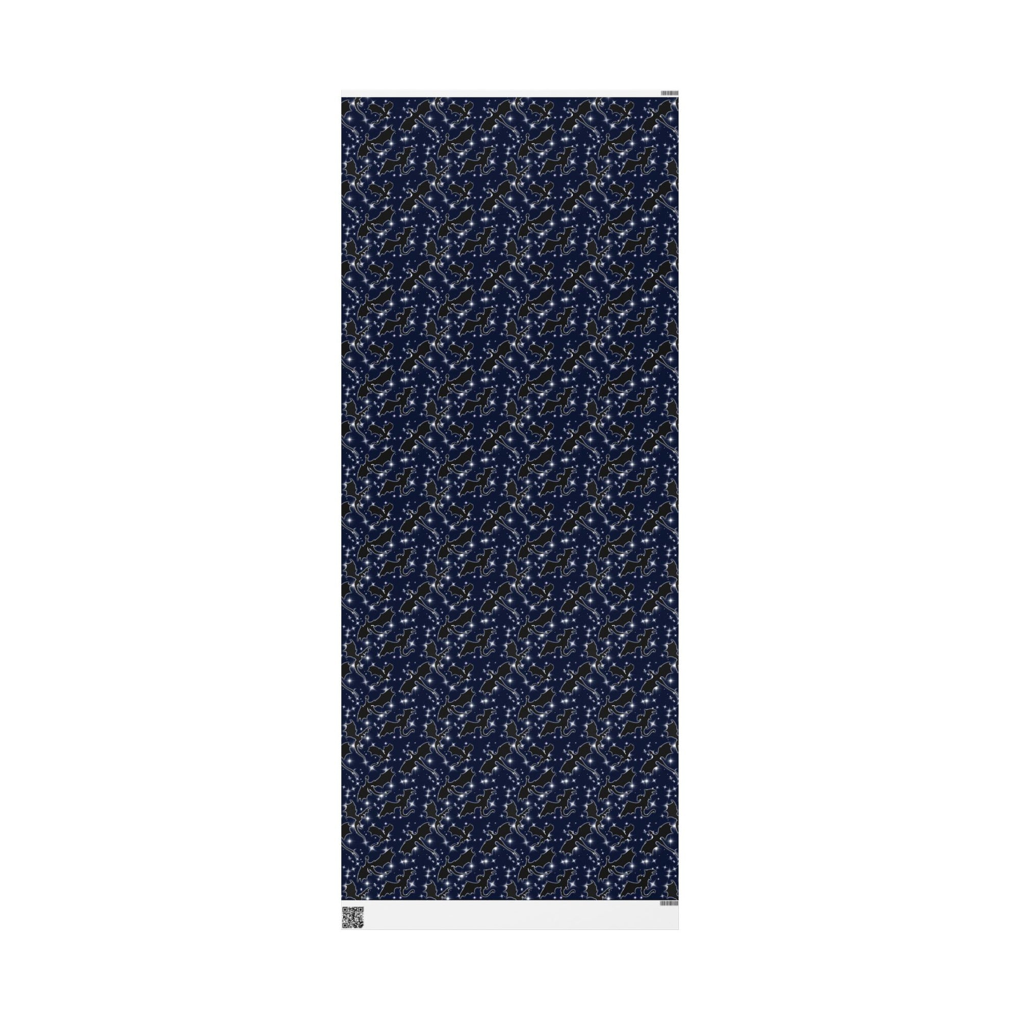 Dragons in Midnight Sky Wrapping Paper