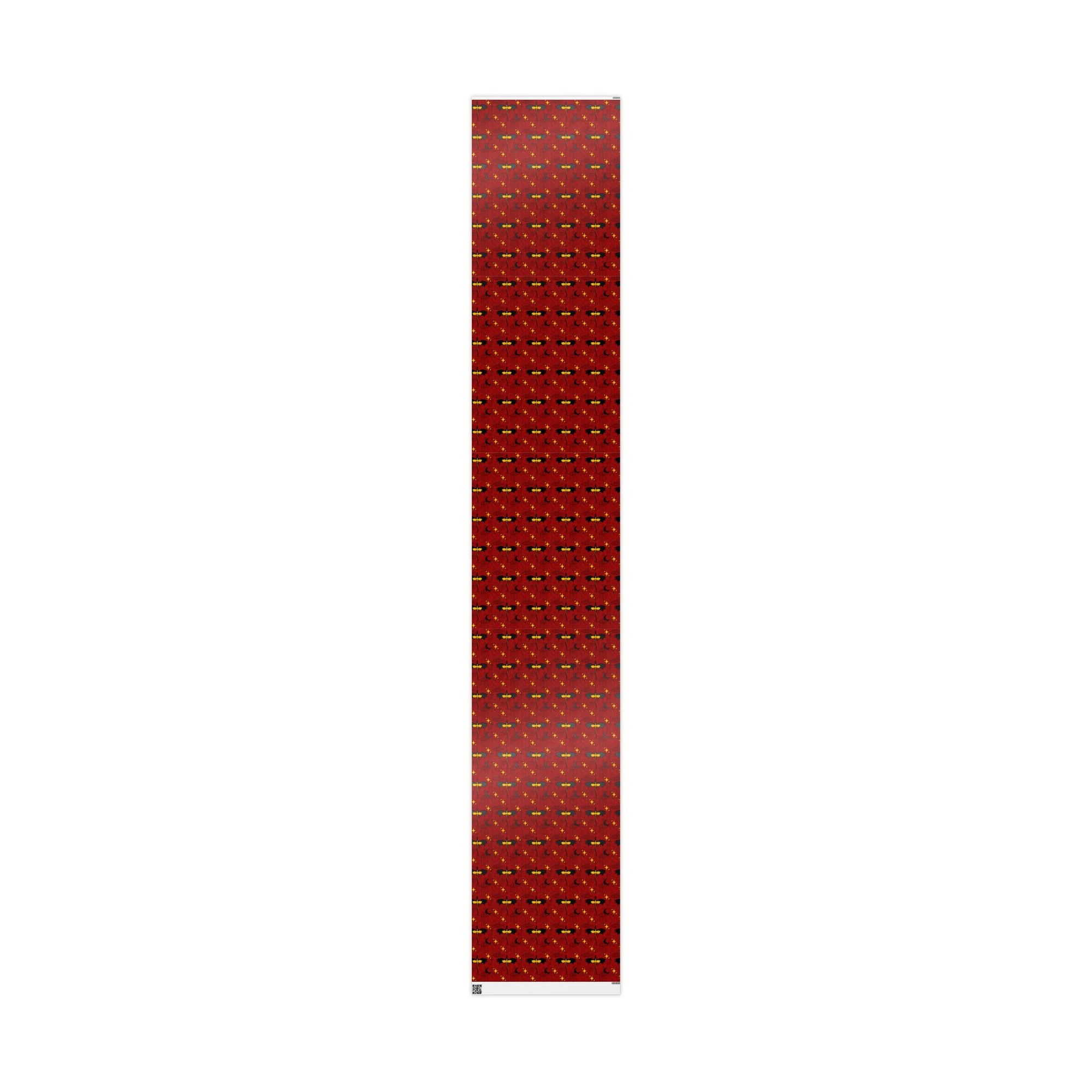 Dragons on Red Stained Glass Wrapping Paper