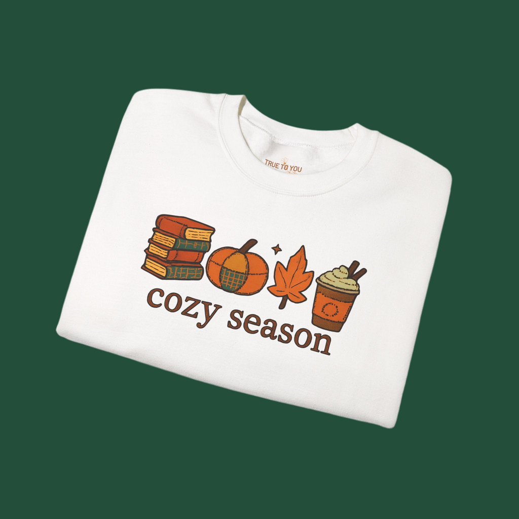 Cozy Season Crewneck Sweatshirt, White