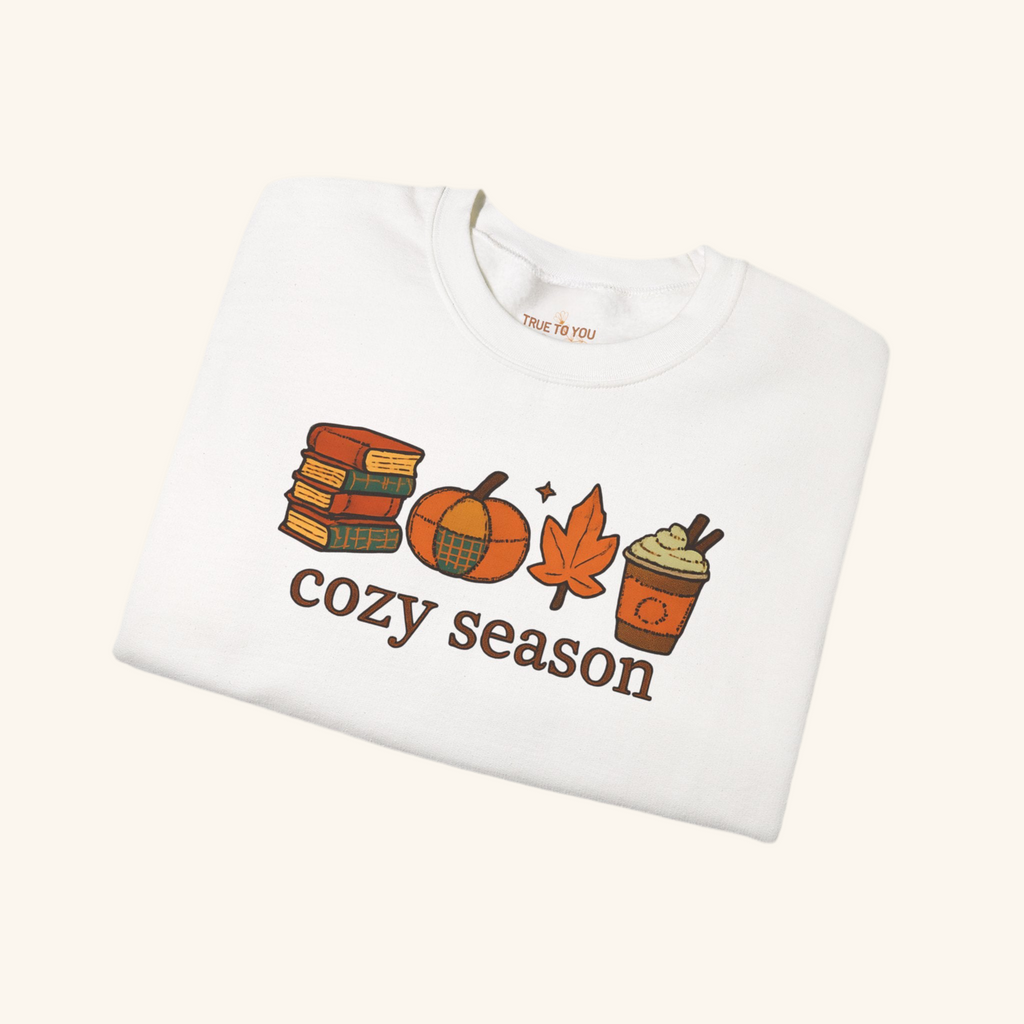 Cozy Season Crewneck Sweatshirt, White