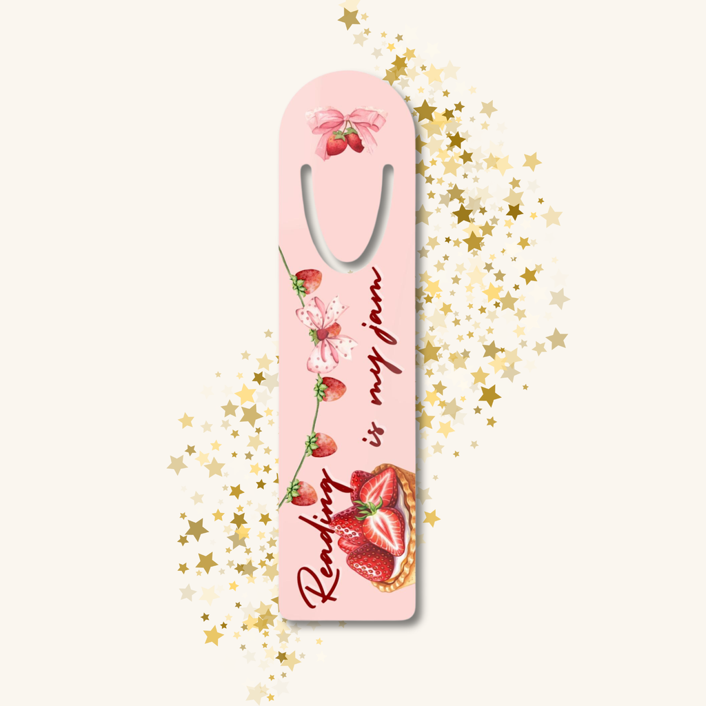 Reading is My Jam Pink Bookmark
