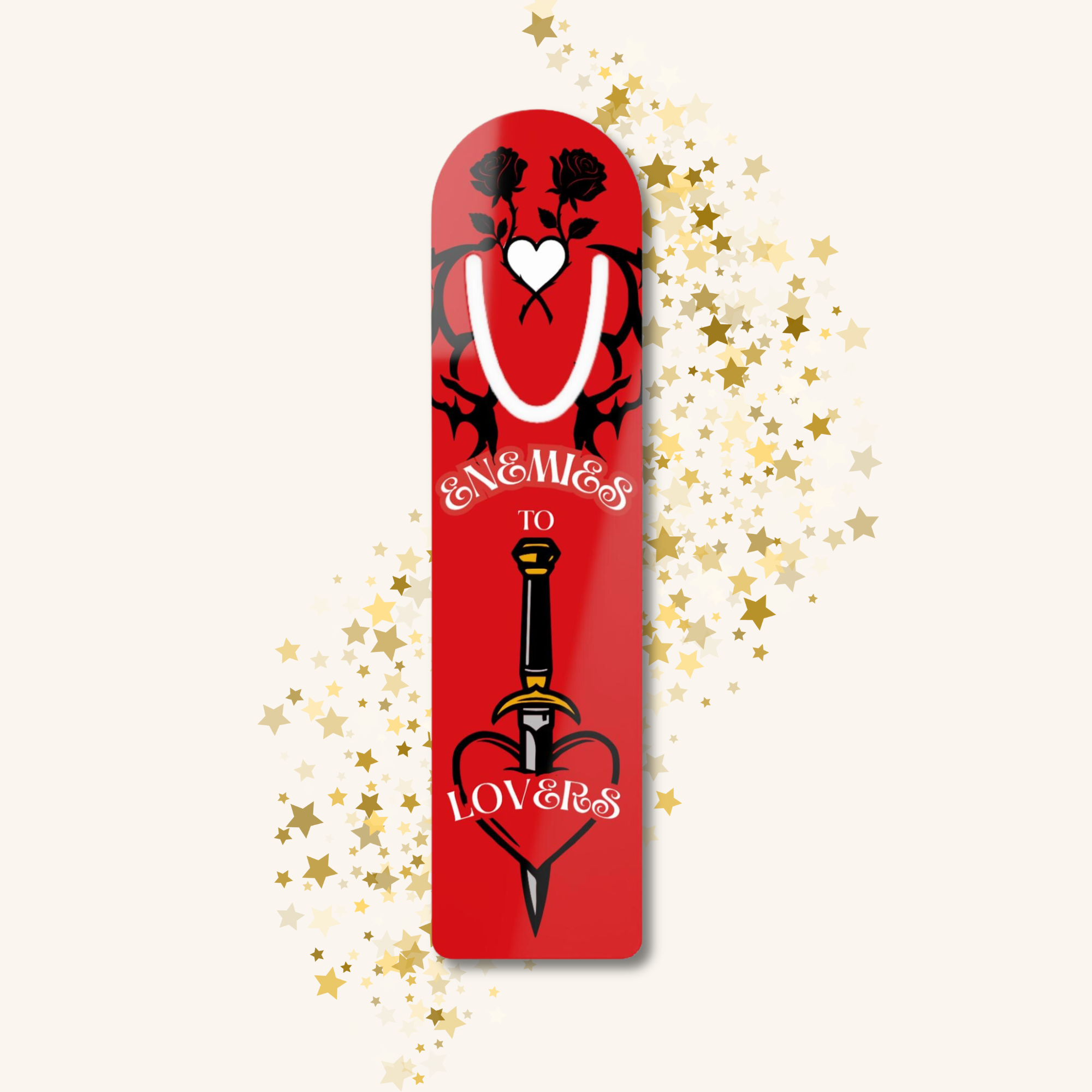 Enemies to Lovers Red Bookmark