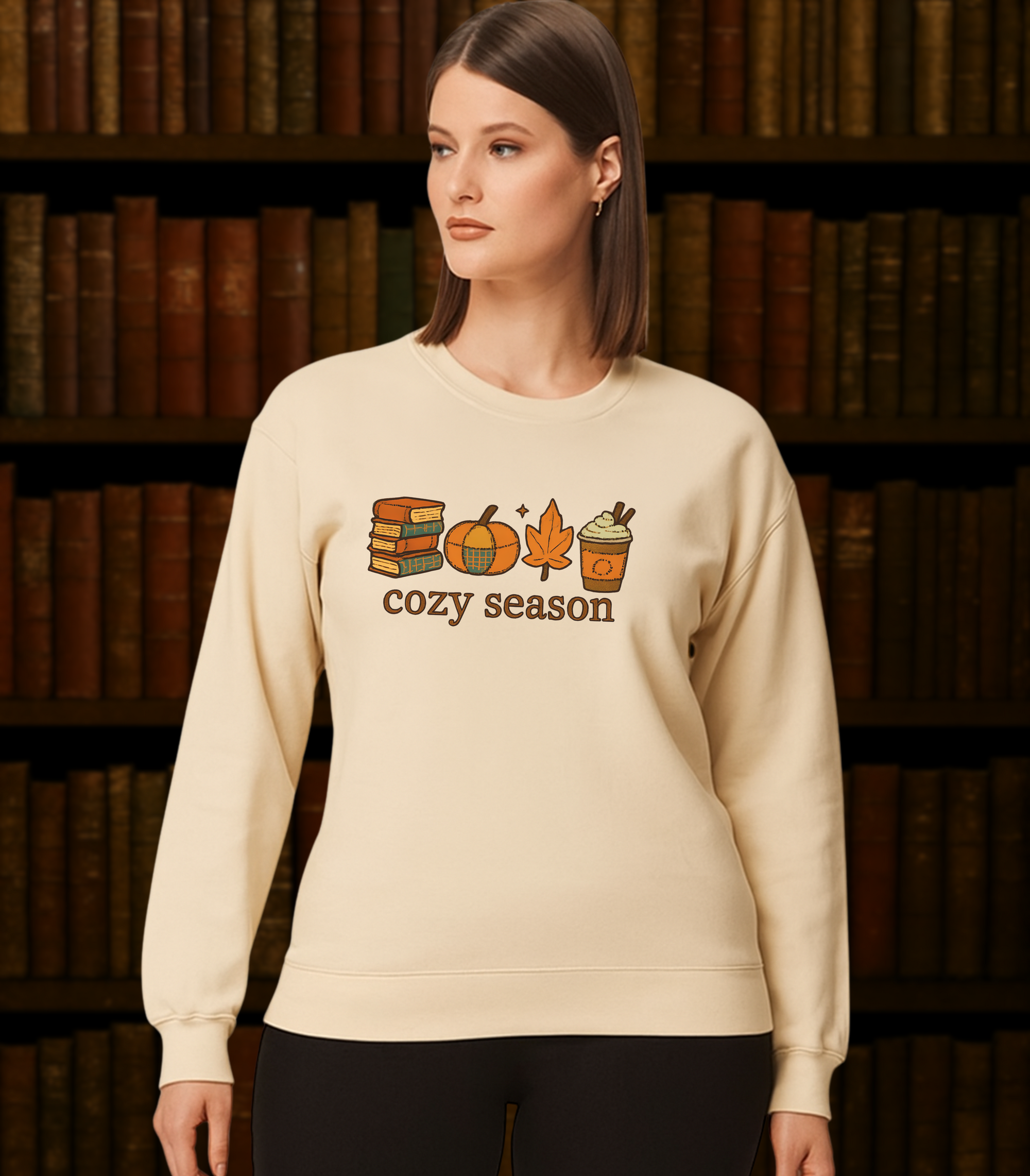 Cozy Season Crewneck Sweatshirt, Sand